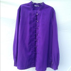Purple Chinese Style Shirt